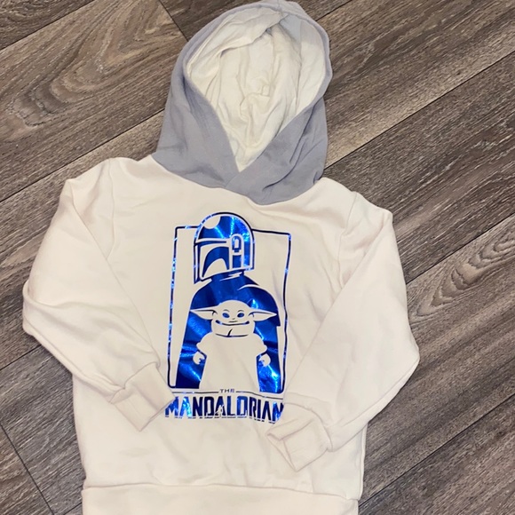 Hu0026M | Shirts u0026 Tops | Hm Star Wars Hoodie 5 6 Mandalorian Blue Sweatshirt |  Poshmark